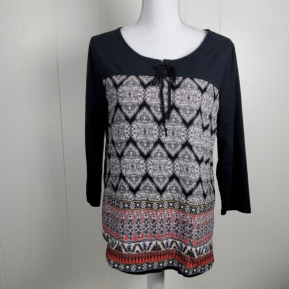 NWT Timing aztec boho design shirt size large - Picture 4 of 12